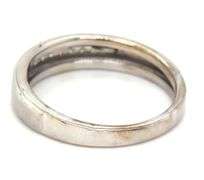 10kt White gold diamond gent's band