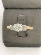 CERTIFIED BRAND NEW 14K YELLOW GOLD DIAMOND RING