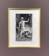Extremely Rare and Collectible Antique Etching After Rembrandt, c. 1880