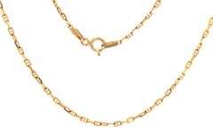 Useful 14K YG Anchor Link Necklace