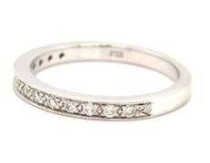 Stackable 14K WG Diamond Band