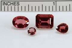 Colorful Natural Pink Tourmaline - Lot of 4