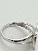 925 Sterling Silver Full Pave Crystal Heart Ring