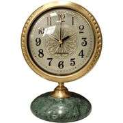 Brass and Marble Mantel Clock