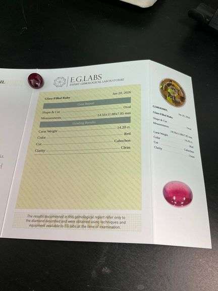 CERTIFIED RUBY 14.20 CARATS
