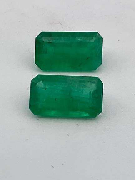 CERTIFIED NATURAL GREEN EMERALDS