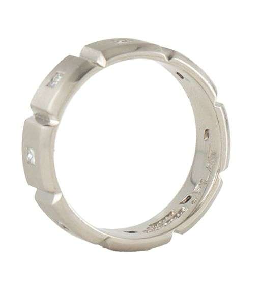 Gents Jeff Cooper 0.75ctw Princess Diamond Ethan Band Ring in Platinum