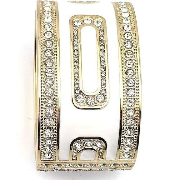 Infinity Bracelet 18K Gold Vermeil with Austrian Crystals