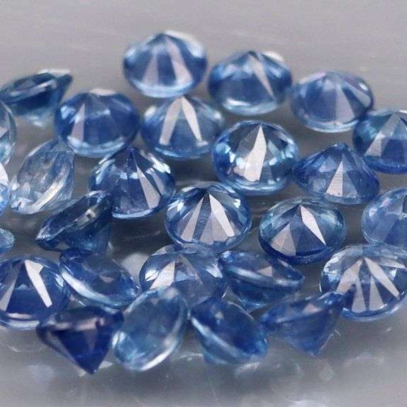 Diamond cut! 2.02ct top blue sapphire set! Heated only!