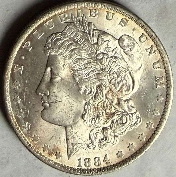 Frosty White BU 1884 O Morgan