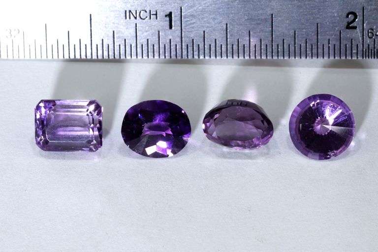 Sparkling Natural Amethyst - Lot of 4