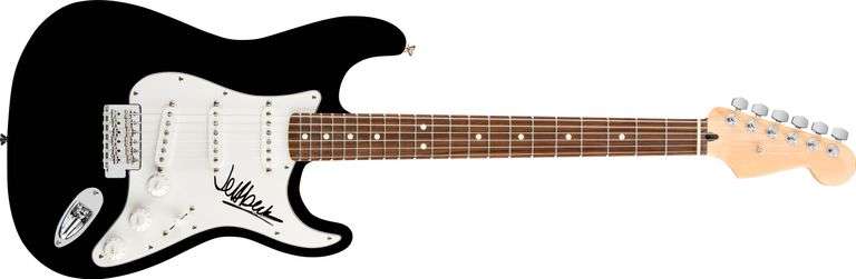 Jeff Beck Autographed Facsimile Signed Guitar