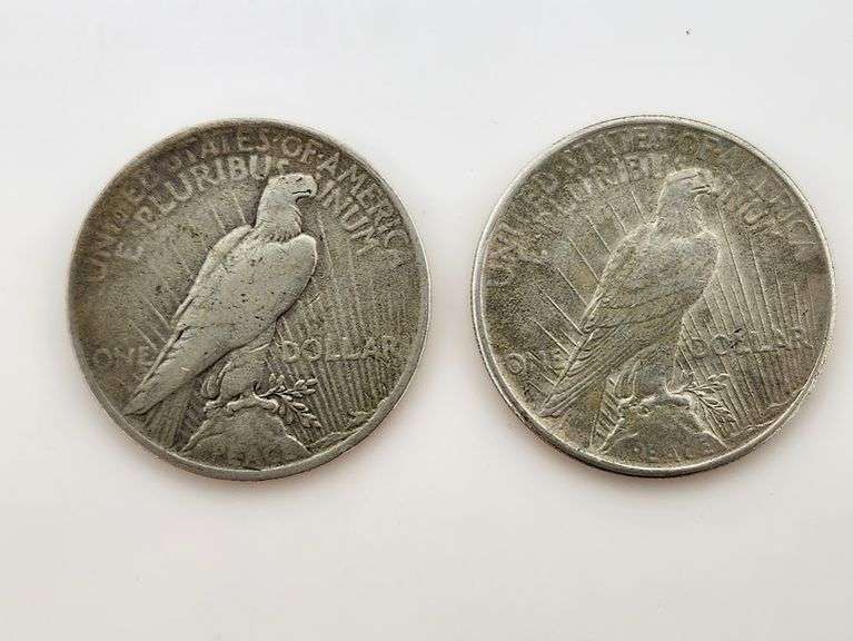 1922 & 1925 Silver Peace Dollars