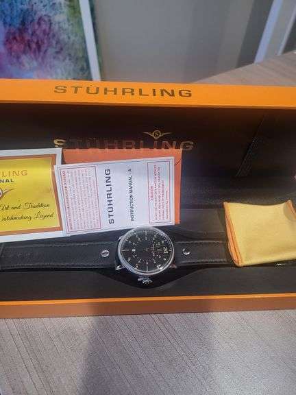 Original Stuhrling Swiss Made Watch in exclusive box set