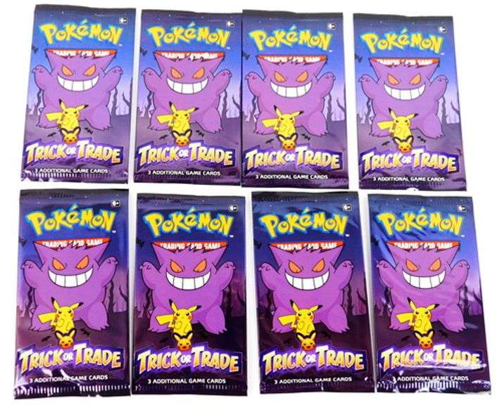 8 Pokémon 2022 Trick or Trade Packs, Sealed