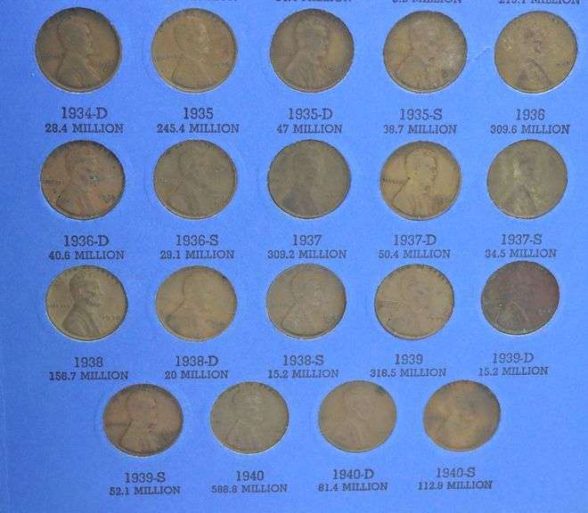 Nice Partial Lincoln Set1900-1940.