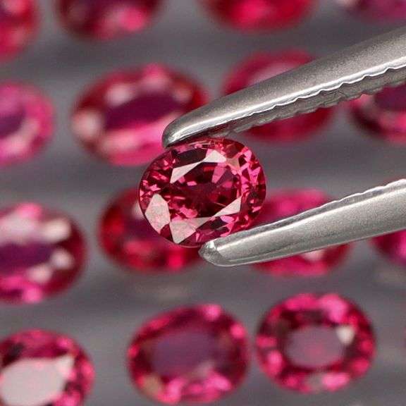 Real! Top crystal! 2.72ct 20 piece Ruby set! UNTREATED!!!