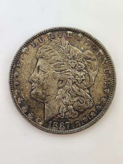 1887 Morgan Silver Dollar, AU