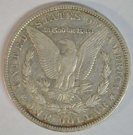 Very scarce 1880-CC Morgan Silver Dollar in VF+