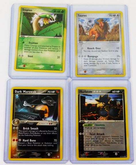 4 Pokémon 2004 Trade Cards