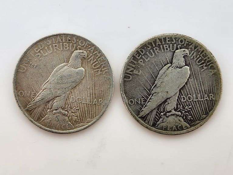 1922 & 1924 Silver Peace Dollars