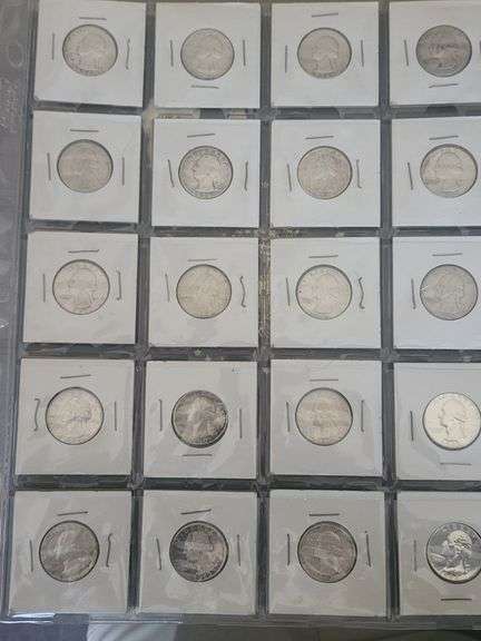 20 silver coin quarters various date