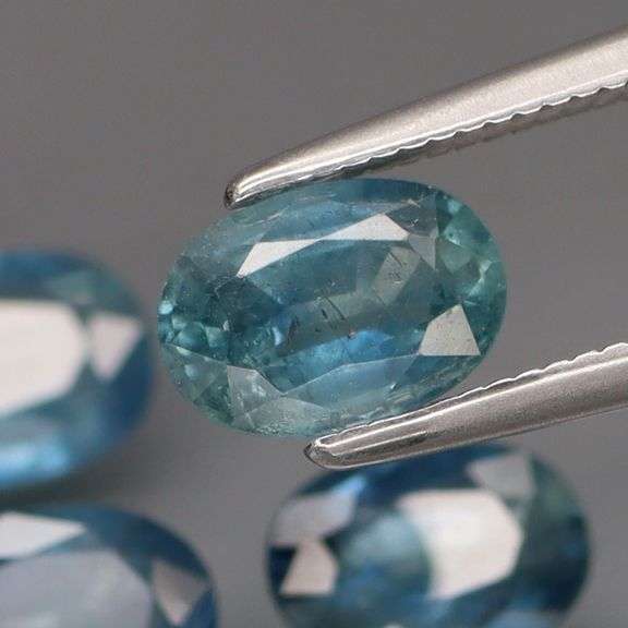 Simply beautiful 3.90ct set of blue gray Sapphires! Heated only!