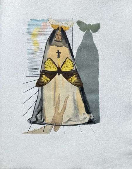 Highly Collectible and Rare Salvador Dali Wood Engraving from Le Tricorne