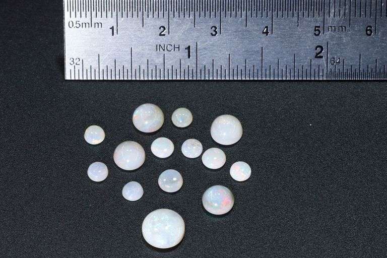 Dots of Colorful Opal - Lot of 14