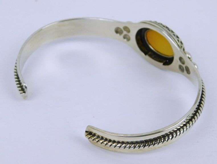 Carolyn Pollack Sterling Mother of Pearl Cuff Bracelet