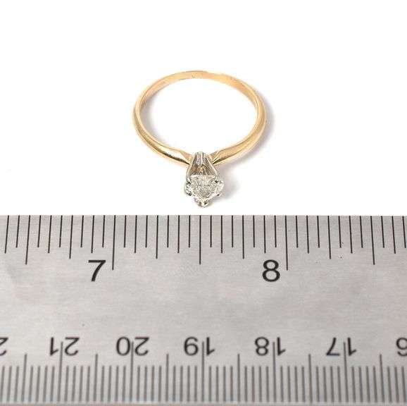 Brilliant 14K Yellow Gold Approx. 0.57CTW  Diamond Heart Ring
