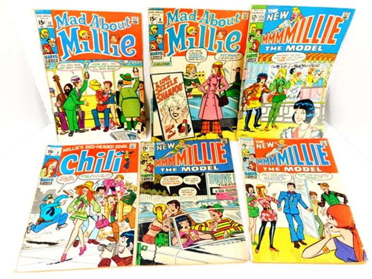 6 Vintage Marvel Comic Books