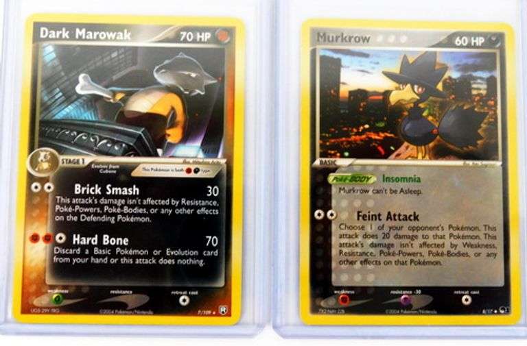 4 Pokémon 2004 Trade Cards