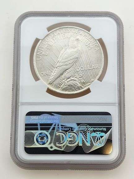 1923 Silver Peace Dollar, NGC AU58