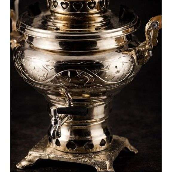 Handcrafted Copper Samovar with Teapot