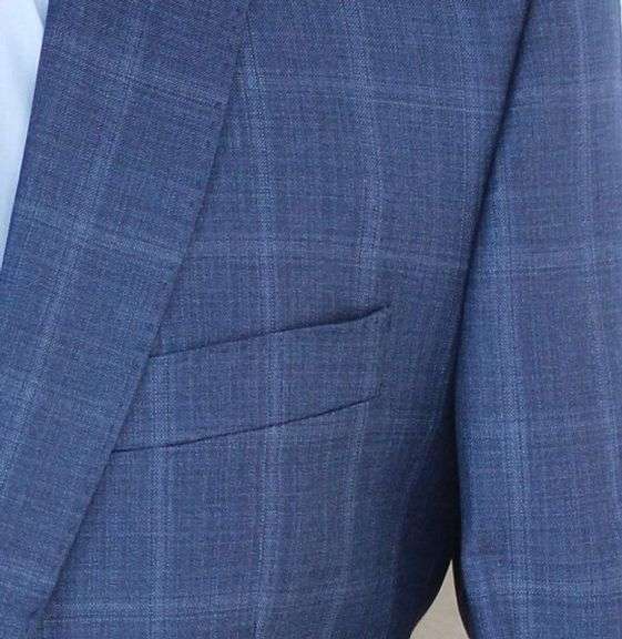 Phenomenal Slim Fit Window Pane Suit, Made In Italy