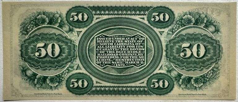 1878 $50 Refunding Certificate Jefferson AU Details Scarce One Year Type