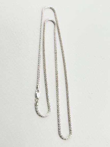 Italian 925 Sterling Silver 2mm Twist Classic Gypsophia Chain Necklace