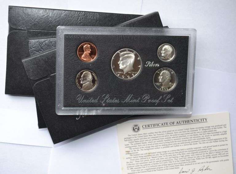 1992 &1994 US Silver Proof Sets