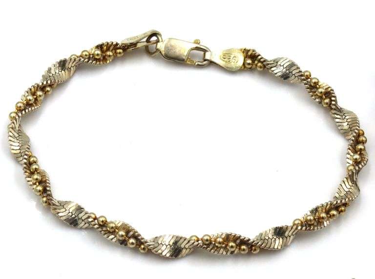 Group lot of 4 Vintage 925 sterling silver bracelets