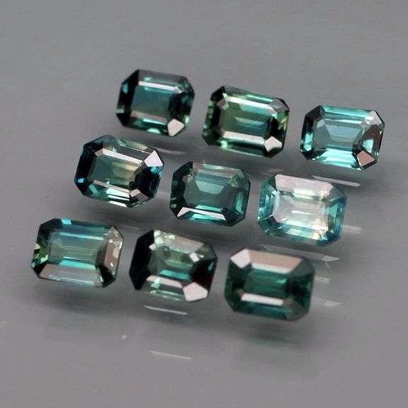Look at this color! 2.25ct set of REAL blue green Australian Sapphires