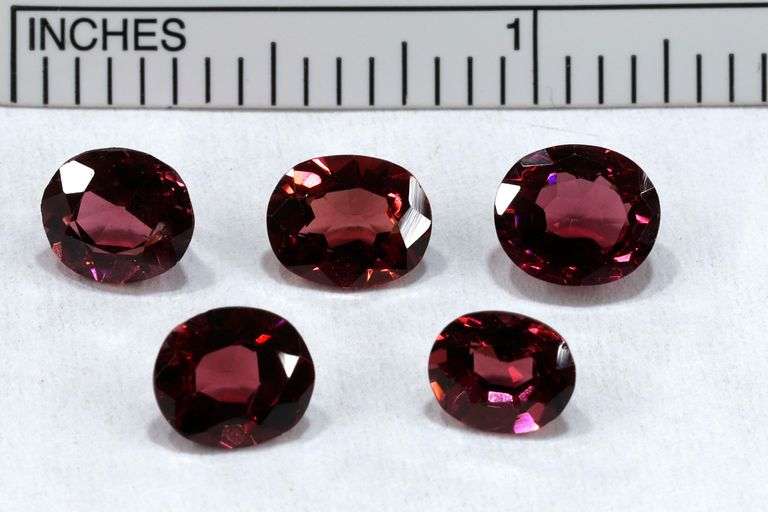 Berry Bright Rhodolite - Lot of 5