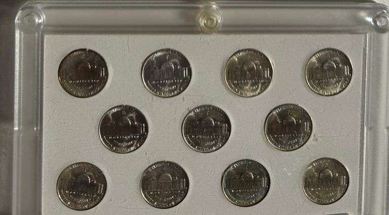 Complete BU US Silver War Nickels