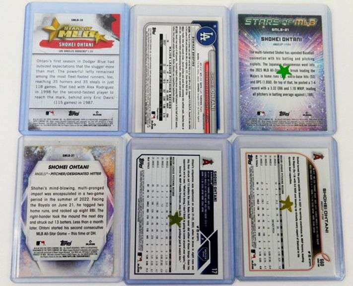 6 Shohei Ohtani Baseball Cards