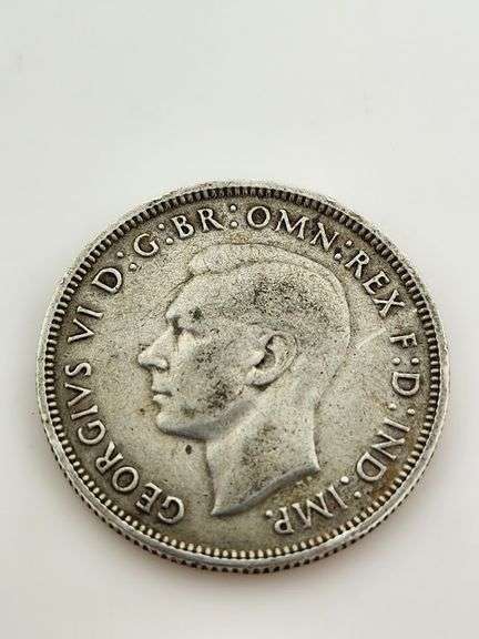 1942-S Australia Florin, Sterling Silver