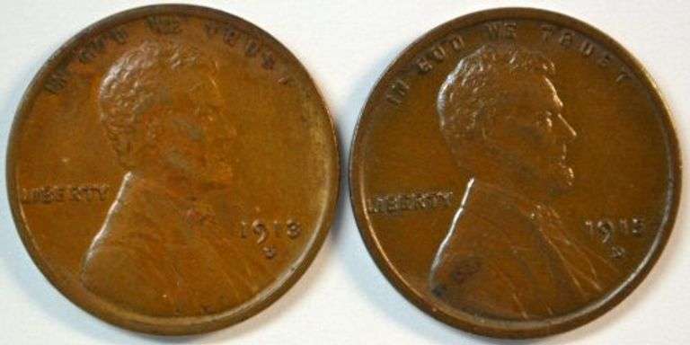 Better 1913-D & 1915-D Lincoln Cents in AU
