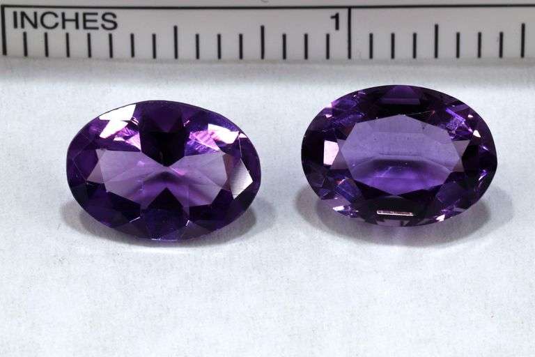 Beautiful Natural Amethyst Pair