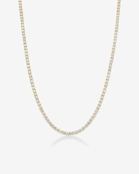 5.67 CTTW Lab Diamond Tennis Necklace in 14KT Gold