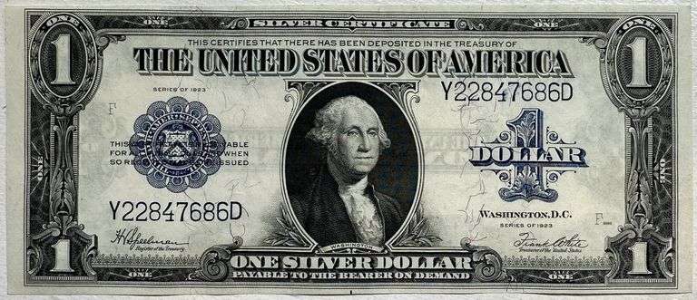 1923 $1 Silver Certificate Speelman White Fr. 237 Blue Seal Circulated