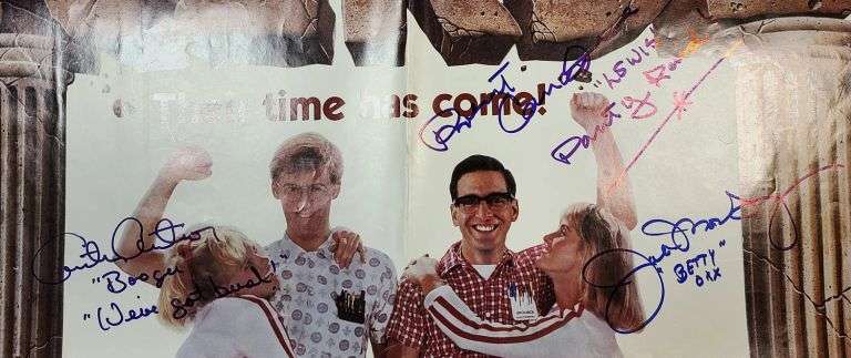Revenge Of The Nerds Cast Autographed Original Full Sized Movie Poster Exact Proof